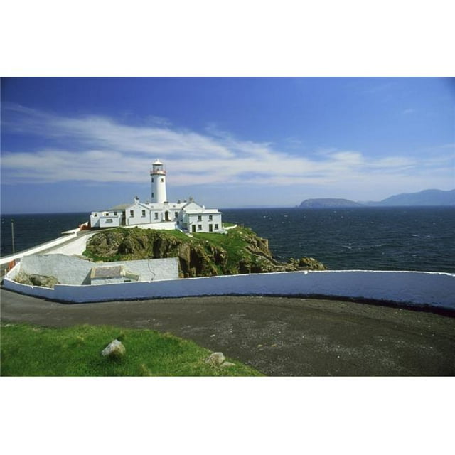 Posterazzi DPI1803206 Fanad Lighthouse Co Donegal Ireland Poster Print by The Irish Image Collection, 18 x 12
