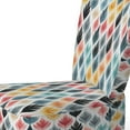thumbnail image 4 of Designart "Botanical Shapes Of Scandinavia" Blue Leaves Upholstered Accent Chair - Modern Arm Chair For Living Room, 4 of 5
