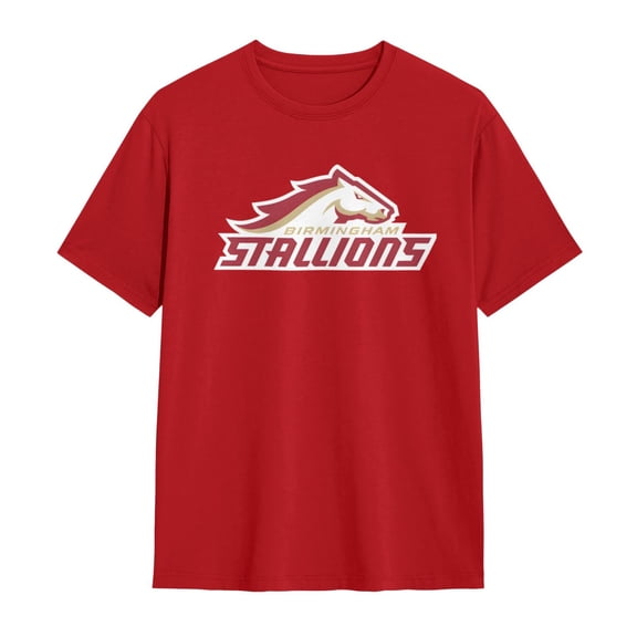Birmingham Stallions Shirt Short Sleeve Cotton Tshirt