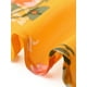 thumbnail image 5 of Faldas midi florales para mujer Inspire Chic, con volantes, cintura alta, fluida, en línea A, con abertura, longitud hasta la rodilla, XL, amarilla, 5 of 6