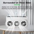 thumbnail image 3 of Car Solar Powered Exhaust Fan Car Window Exhaust Fan Vehicle Ventilation Fan Auto Air Vent Cooling Fan Radiator Ventilation, 3 of 4