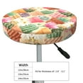 thumbnail image 5 of Bar Stool Covers Round, High Detail Succulent Bar Stool Cushion Covers Seat Cushion With Elastic Bands, Chairs Covers For Kitchen Dining Room 12-14 Inch, 5 of 7