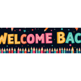 thumbnail image 4 of Space Theme Welcome Back Banner School Backpack and Planets Colorful Backdrop Classroom Decorations Outer Space Party Supplies Photography Props, 4 of 4