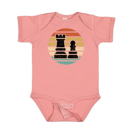 

Inktastic Chess Player Retro Sunset Gift Baby Boy or Baby Girl Bodysuit