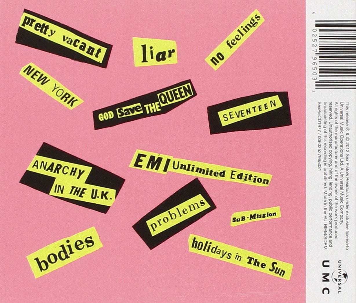 洋楽 SEX PisTOLS never mind the bollocks Never Mind the Bollocks, Here's the Sex Pistols - Album by