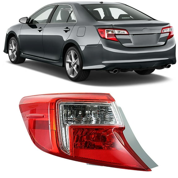 Fit for Toyota Camry 2012 2013 2014 Rear Left Driver Side Tail Light Lamp Housing Assembly (without Bulbs)