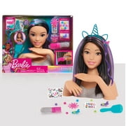 Barbie Deluxe 20-Piece Glitter And Go Styling Head – Black Hair, Styling Heads, Ages 5 Up, By Just Play