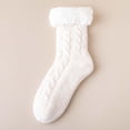 thumbnail image 4 of prucolt Fuzzy Grips Socks for Women Non Slip Warm Soft Fleece Lined Slipper Socks Thick Warm Cozy Ankle Socks for Home Hospital, 4 of 4