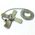 thumbnail image 5 of Royal Designs Fan and Light Bulb Shaped Pull Chain Set - Nickel Plated, One Pair, 5 of 6