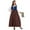 A_ Brown, variant on Hot Days, Bold Styles SMihono Medieval Dresses for Women Vintage Dress Sets Renaissance Peasant Costume Chemise Cosplay Outfits Navy M