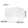 thumbnail image 4 of REPTI ZOO Caja Magnética de Acrílico para Reptiles, 15cm x 20cm x 15cm, Caja de Cría de Reptiles, Jaula de Terrario para Tarántula, Escorpión, Isópodos, Cucaracha, Invertebrados, Insectos y Mantis REPTI ZOO Mini terrario de acrilico, 4 of 8