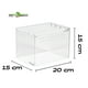 thumbnail image 4 of REPTI ZOO Caja Magnética de Acrílico para Reptiles, 15cm x 20cm x 15cm, Caja de Cría de Reptiles, Jaula de Terrario para Tarántula, Escorpión, Isópodos, Cucaracha, Invertebrados, Insectos y Mantis REPTI ZOO Mini terrario de acrilico, 4 of 8