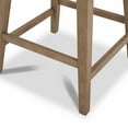 thumbnail image 4 of CHITA 26 in Swivel upholstered Counter Bar Stool Set of 2, Wood Legs, Fabric in Linen, 4 of 11