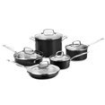 thumbnail image 1 of Cuisinart 10-piece Black Metallic Stainless-steel Cookware Set, 1 of 6