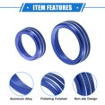 thumbnail image 4 of Unique Bargains 4 Pcs Interior Air Conditioner AC Audio Volume Tune Switch Knob Ring Cover for Ford F150 2021-2023 Blue, 4 of 6