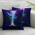 thumbnail image 3 of Orinice Stars Galaxy Airbrush Painting Graphic Decorative Cushion Throw Pillow Cover 20x20in, 3 of 5
