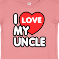 thumbnail image 4 of Inktastic I Love My Uncle Boys or Girls Baby T-Shirt, 4 of 5