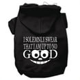 thumbnail image 1 of Up To No Good Screen Print Pet Hoodies Black Size Xxl (18), 1 of 1