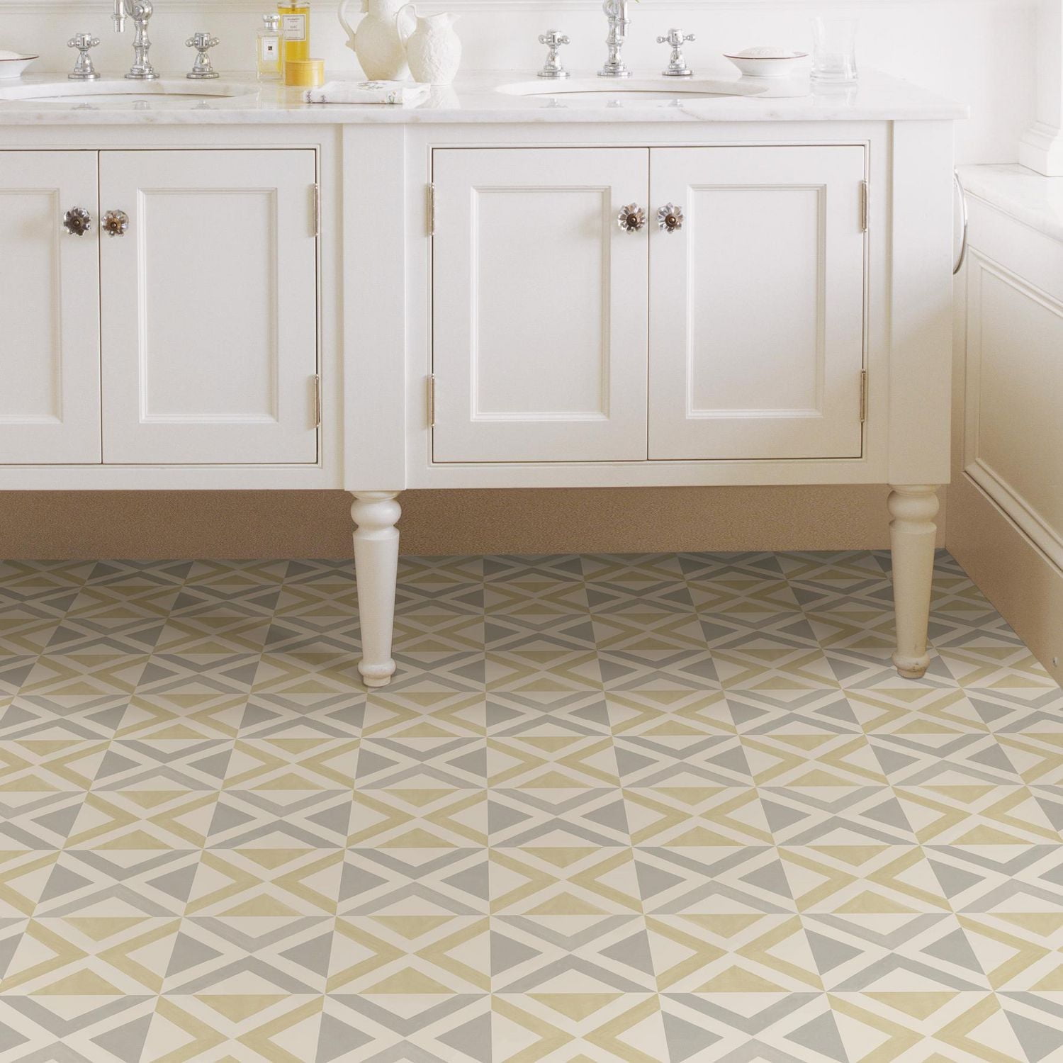 FloorPops Isosceles Peel and Stick Floor Tiles Set of 2