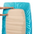 thumbnail image 4 of Juego de sábanas Hearth & Harbor con bolsillo extra profundo Queen Beach Blue, 4 of 8