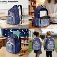thumbnail image 3 of DISNIMO Astronaut Planet Printed Kids Backpack for Boys, 3 Pcs School Backpack with Lunch Box & Pencil Case, 17 Inch Lightweight School Bookbag Travel Daypack, 3 of 7