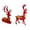 Red, variant on Yihuala Unique Mooses Figurine, Shinys Deer Adornment Decoration for Sophisticated Interior Enhancement