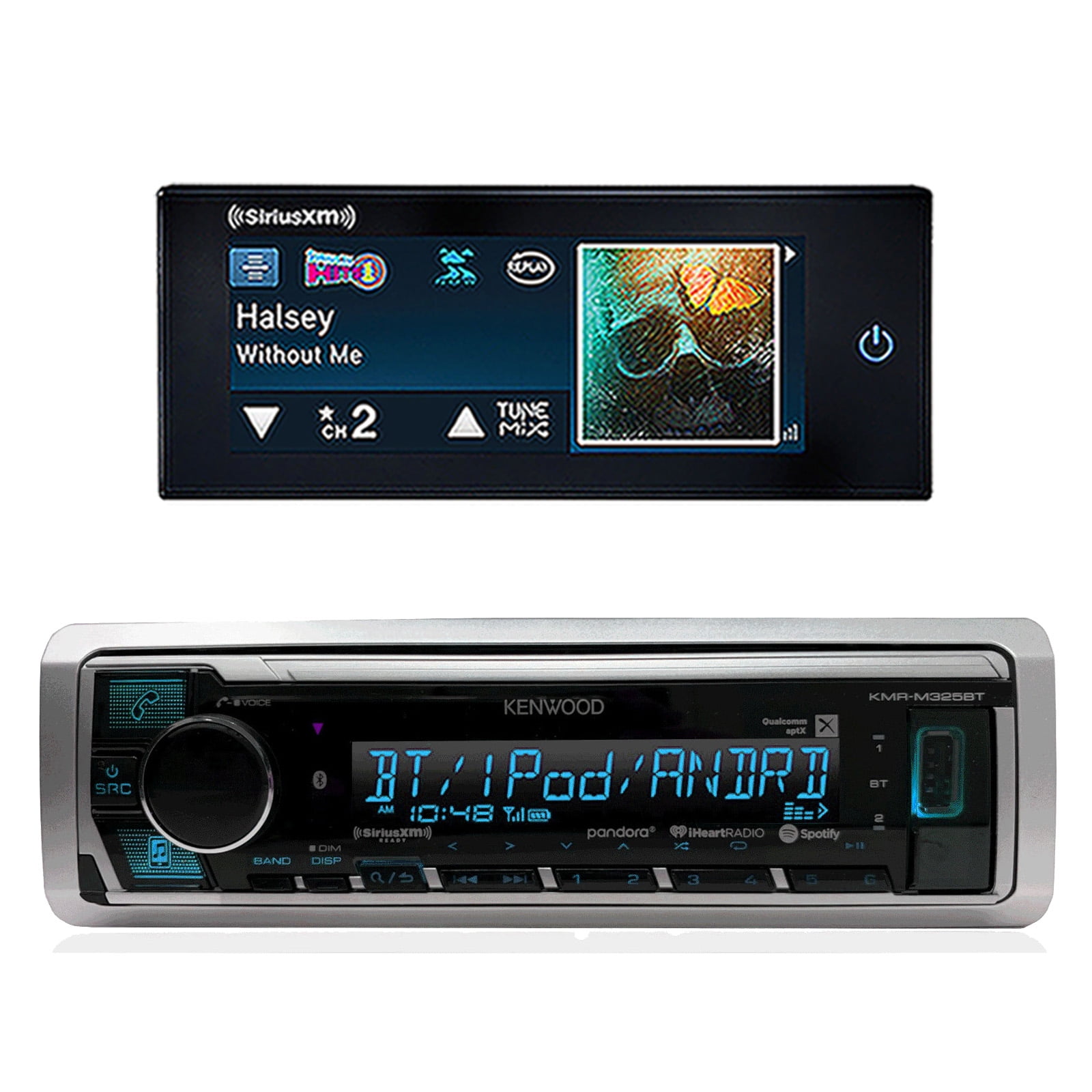 Kenwood Marine Digital Media Bluetooth Receiver, SiriusXM Satellite