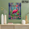 thumbnail image 6 of 500 pieces of vertical paper jigsaw puzzle - elegant and noble flamingo, size 15*20.5 inches., 6 of 10