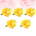 thumbnail image 2 of Miangastore 5 Pcs Broches en Tissu Design Réaliste Jaunes pour Femmes Robes Bal et Soirée, 2 of 9