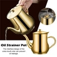 thumbnail image 2 of Golden Storage Can Filter Kitchen Stainless Steel Tea Strainer Pot Oil Jahhsay®, 2 of 8