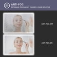 thumbnail image 6 of 60×40 Inch Led-Lit Bathroom Mirror, Wall Mounted Anti-Fog Memory Large Adjustable Brightness Front And Back Light Rectangular Vanity Mirror, 6 of 9