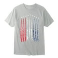 thumbnail image 4 of HCNTES Mens American Flag USA Air Force Tshirts with Embroidered Badges, 4th of July Memorial Day Tees XXL Grey, 4 of 4