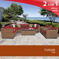 thumbnail image 2 of Tuscan 10 Piece Outdoor Wicker Patio Furniture Set 10a, 2 of 7