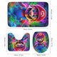 thumbnail image 3 of Juego de 4 cortinas de ducha de Mario con alfombrillas antideslizantes, tapa de inodoro y alfombrilla de baño, cortina de ducha impermeable con decoración de dibujos animados para baño con 12, 3 of 8