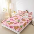 thumbnail image 4 of Homewish Cartoon Gingerbread Man 4pcs Bed Sheets for Kids Children Teens,Merry Christmas King Sheets,Happy Xmas Super Cozy Sheet Set,Ultra Soft Home Decor, 4 of 7