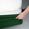 thumbnail image 4 of DNG Creations 1 Piece Box Spring Cover 100% Egyptian Cotton Wrap Around 4 Sides for Hotel & Home, Fits Box Springs up to 18 Inch Deep Pocket ( Solid Green - Twin XL ), 4 of 7