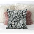 thumbnail image 3 of 18" Gray White Springtime Zippered Suede Throw Pillow, 3 of 3