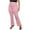 Pink, variant on Diufon Womens Plus Size Pants Summer High Waist Straight Pants Casual Solid Color Pants