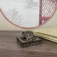 thumbnail image 3 of Collected antiques and old objects from the countryside: a turtle-shaped seal, a bronze seal, and a small turtle-shaped square seal., 3 of 4