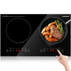 thumbnail image 1 of Cocina Eléctrica de Inducción Doble Sangkee Encimera Eléctrica Digital 1000W 2 Quemadores Sensor Táctil 8 Niveles de Temperatura y Potencia Temporizador de 3 Horas Bloqueo de Seguridad, 1 of 1