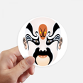 thumbnail image 1 of Peking Opera Head The Orphan of Chao Sticker Round Wall Suitcase Laptop Label Bumper, 1 of 1