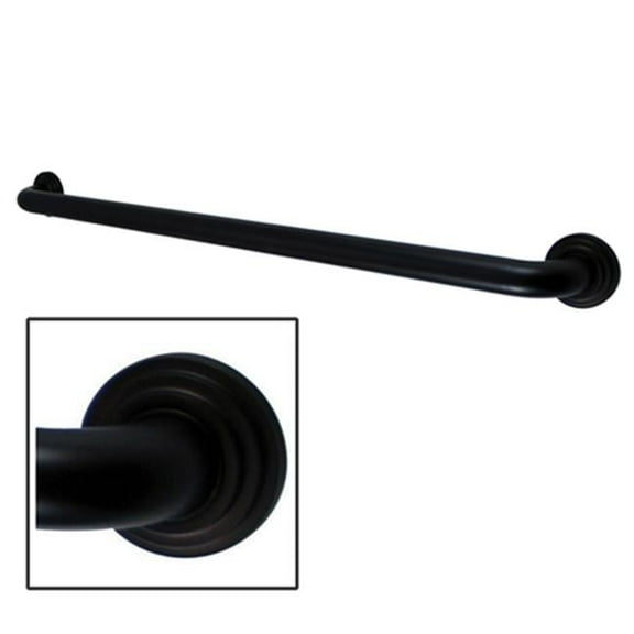 Milano 3 Layer Flange Grab Bar - Oil Rubbed Bronze - 30 Inch