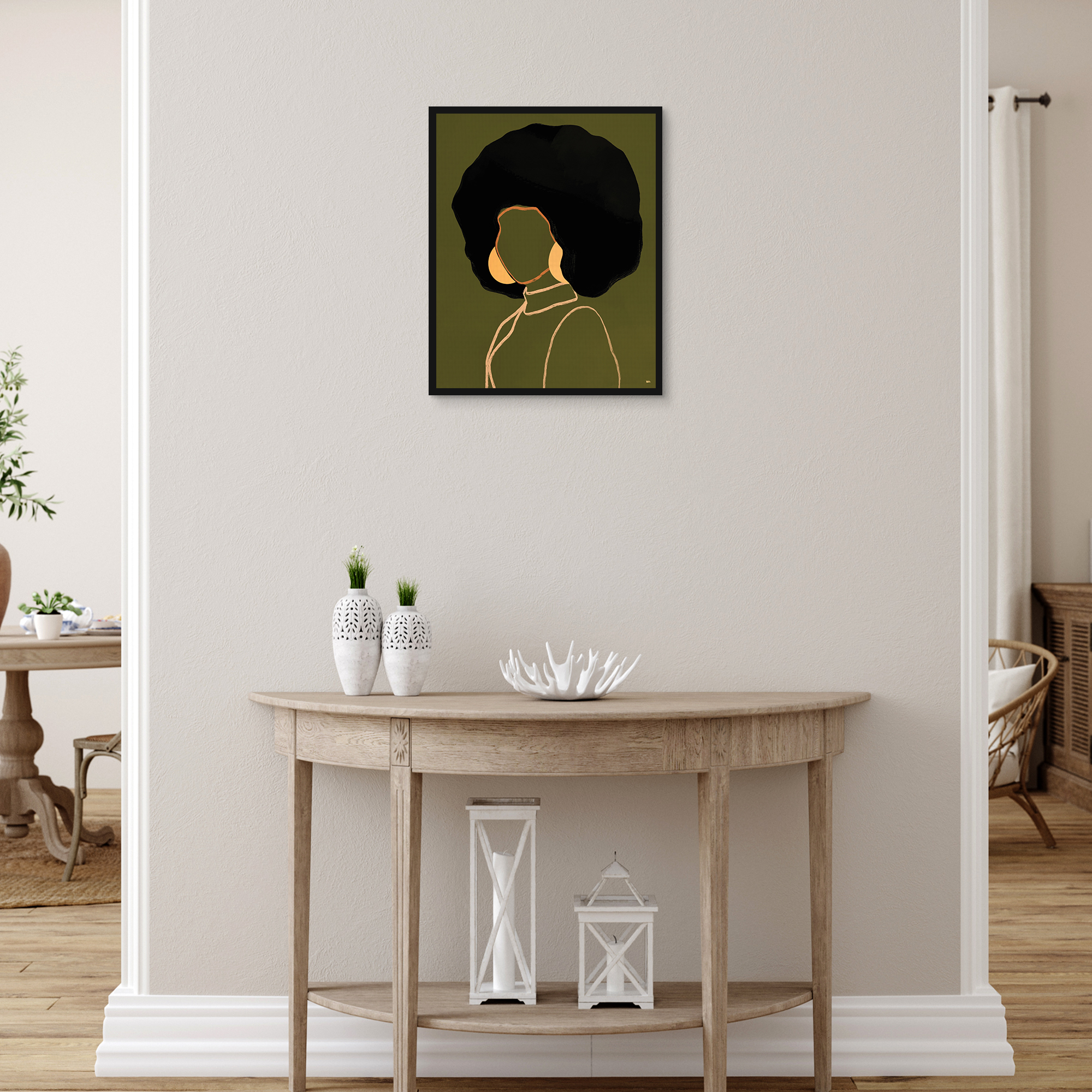 Diana by Bria Nicole Framed Canvas Art Print