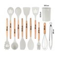 thumbnail image 2 of Juego de Utensilios de Cocina | Kit 12 Piezas de Cocina | Set de Instrumentos de Silicona | Mango de Madera Resistentes | Herramientas de Cocina Multifuncionales, 2 of 5