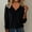 641#Black, variant on Taylonsss Women's V-Neck Long Sleeve Soft Knit Sweater Winter Warmth Casual Pullover