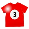 thumbnail image 2 of Halloween Billiard Pool Ball Three Costume Toddler T Shirt Multi 4T, 2 of 2