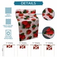 thumbnail image 6 of Pink Strawberry Table Runner 72 Inches, Spring Floral Watercolor Summer Botanical Bed Runner Dresser Scarves Tabletop for Indoor Outdoor Parties/Ceremony/Banquet, 13" x 72", 6 of 8