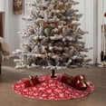 thumbnail image 4 of Daiia Hohoho3 Drawing Merry Christmas Tree Skirt , Xmas Large Lace-up Tree Skirt, Santa Snowflakes Rustic Home Decorations New Year Party Farmhouse Decor-36", 4 of 6