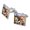 Silver, variant on Route 66 Southwest Dogs Selfie Lab Retriever Westie Square Cufflink Set - Silver or Gold