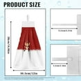 thumbnail image 7 of ZIATUBLE Christmas Deer Snow Hanging Kitchen Towel Breathable Dish Towel Hand Towels Absorbent Bathroom Hand Bath Towel Set of 2 Machine Washable Dish Hand Towel Hanging Dish Towels, 7 of 7